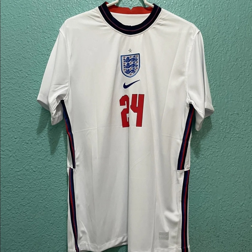 England Home Jersey #24 Reece James 2020 Euro
